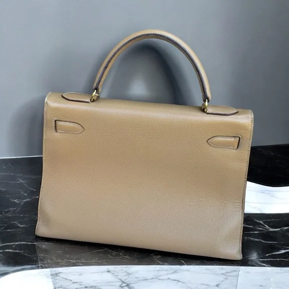 1988’ Vintage Hermes Kelly 32 Epsom Sellier Birkin Bag - Picture 3 of 12